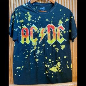 AC/DC Paint Splattered Graphic Tee